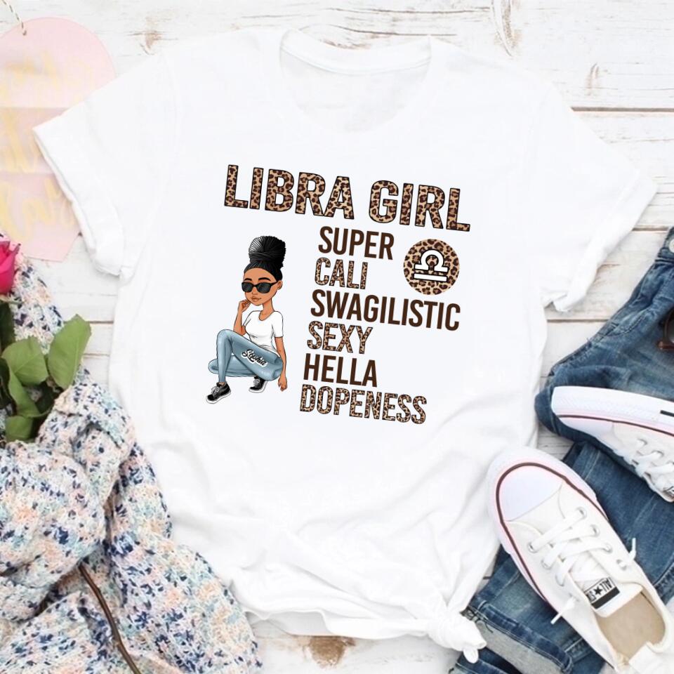 Custom October Birthday Shirt For Woman, Queens are Born In October Gifts, Melanin Afro Woman Shirt, Black Girl Tee, Afro Queen Gift