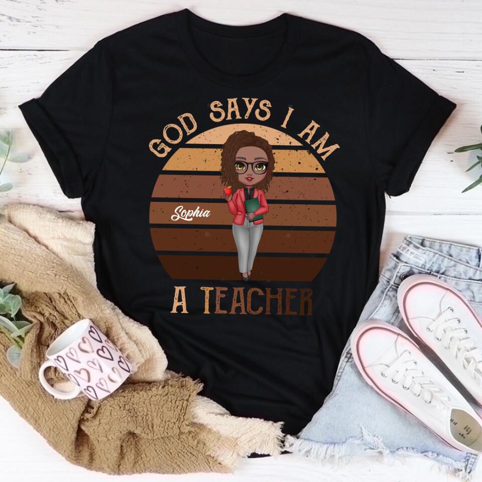 Teacher Mode Shirt, Gift For Teacher, Teacher Shirts, Teaching Shirt, Teacher Gift, God Says I Am A Teacher , All Day Every Day