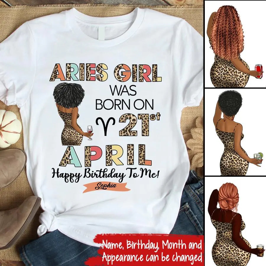 Custom Birthday Shirt, Aries Zodiac t shirt, Aries Birthday shirt, Aries t shirts for ladies, Aries queen t shirt, Aries Queen Birthday shirt