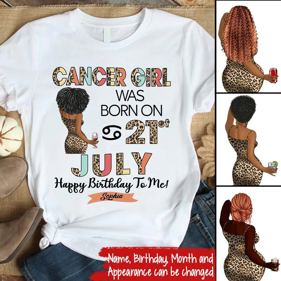 Custom Birthday Shirt, Cancer Zodiac t shirt, Cancer  Birthday shirt, Cancer  t shirts for ladies, Cancer  queen t shirt, Cancer  Queen Birthday shirt