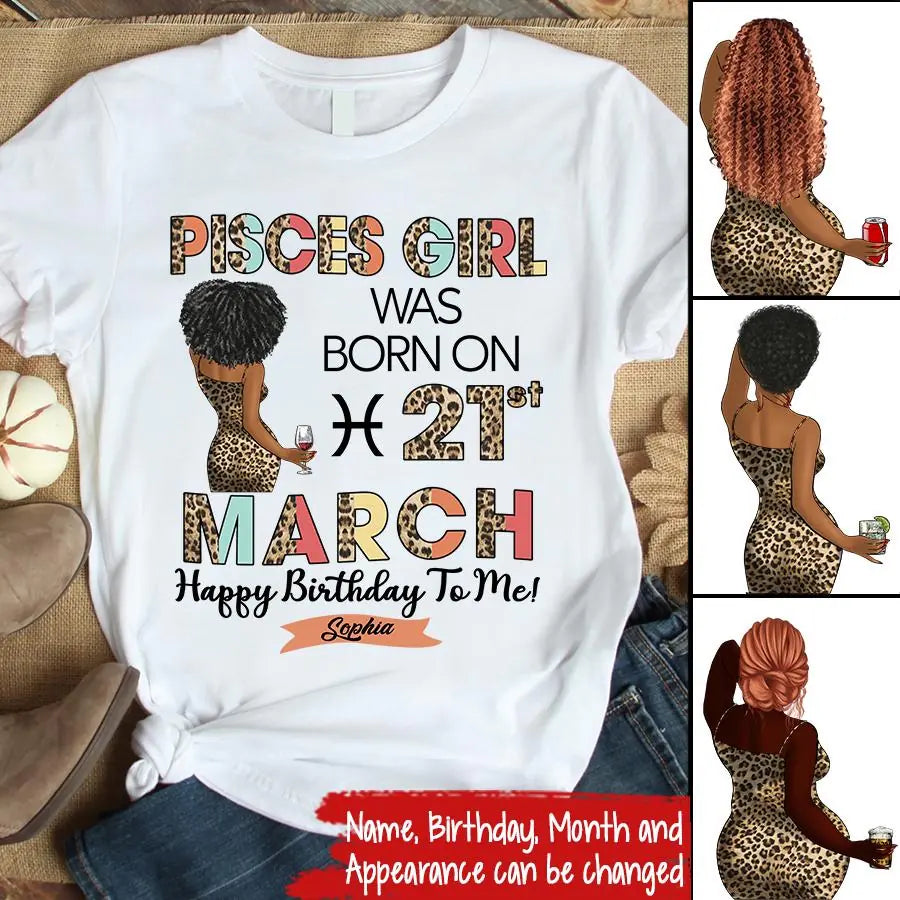Custom Birthday Shirt, Pisces Zodiac t shirt, Pisces Birthday shirt, Pisces t shirts for ladies, Pisces queen t shirt, Pisces Queen Birthday shirt