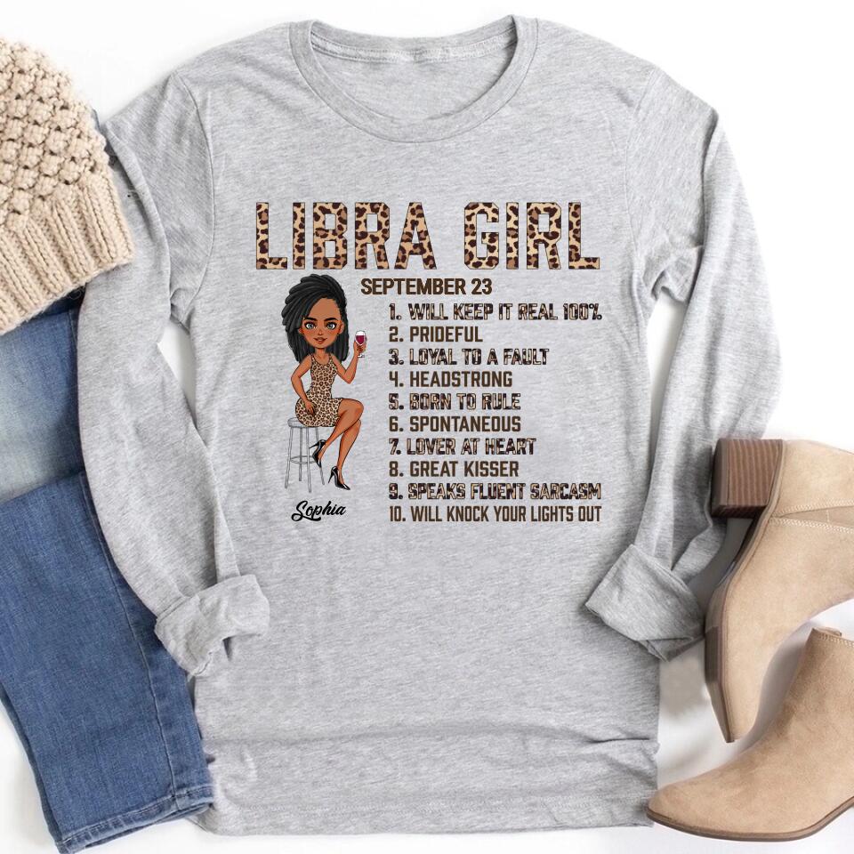 Custom Birthday Shirt, Libra Zodiac t shirt, Libra Birthday shirt, Libra t shirts for ladies, Libra queen t shirt, Libra Queen Birthday Shirt