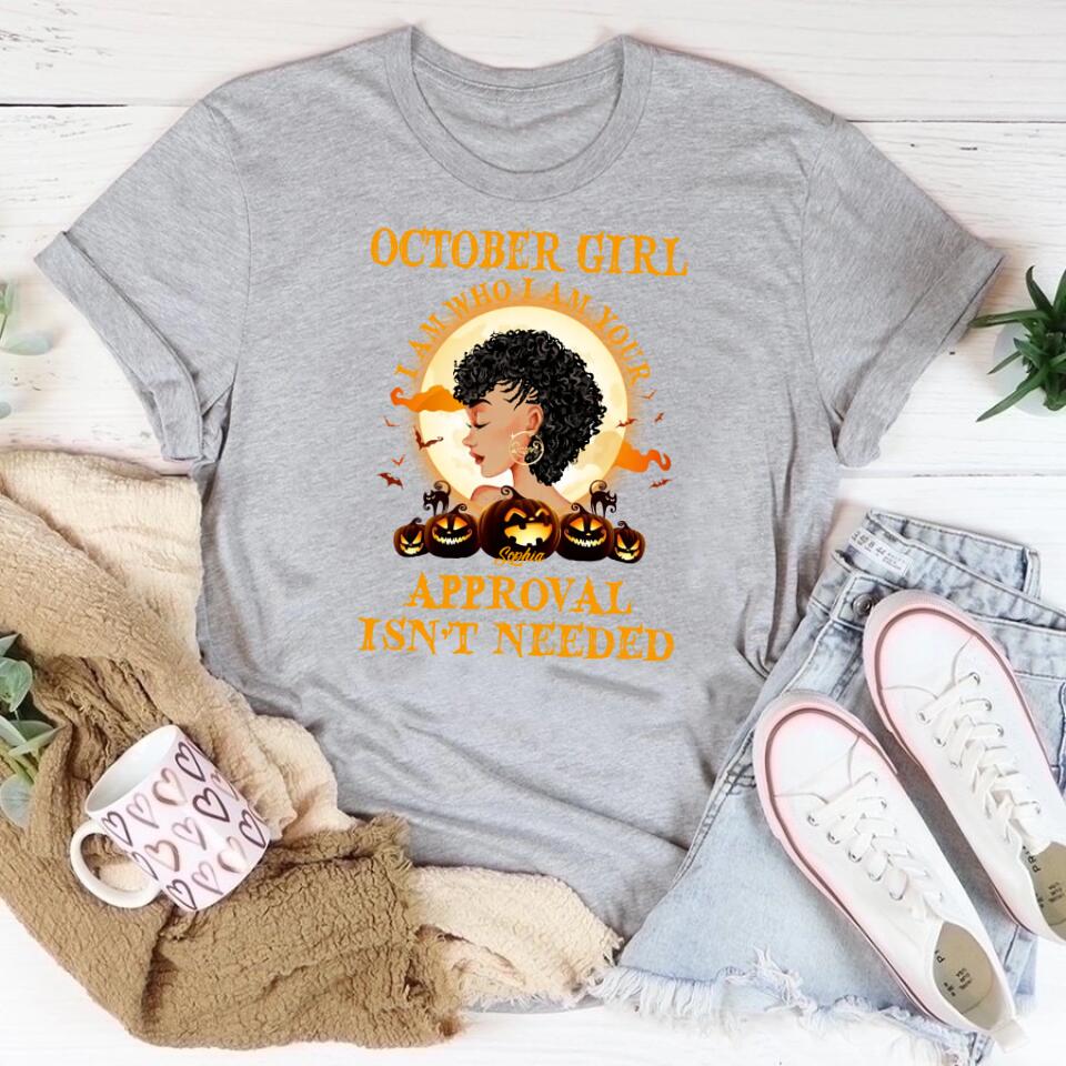 October Birthday Shirt, Custom Birthday Shirt, Queens Are Born In October, October Birthday Shirts For Woman, October Birthday Gifts, Personalized Halloween, Custom Halloween Shirts, Personalized Halloween Gifts