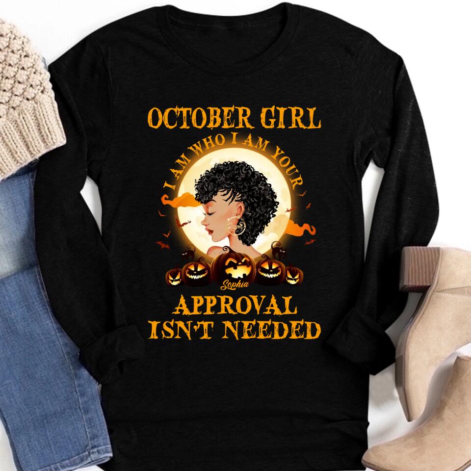 October Birthday Shirt, Custom Birthday Shirt, Queens Are Born In October, October Birthday Shirts For Woman, October Birthday Gifts, Personalized Halloween, Custom Halloween Shirts, Personalized Halloween Gifts