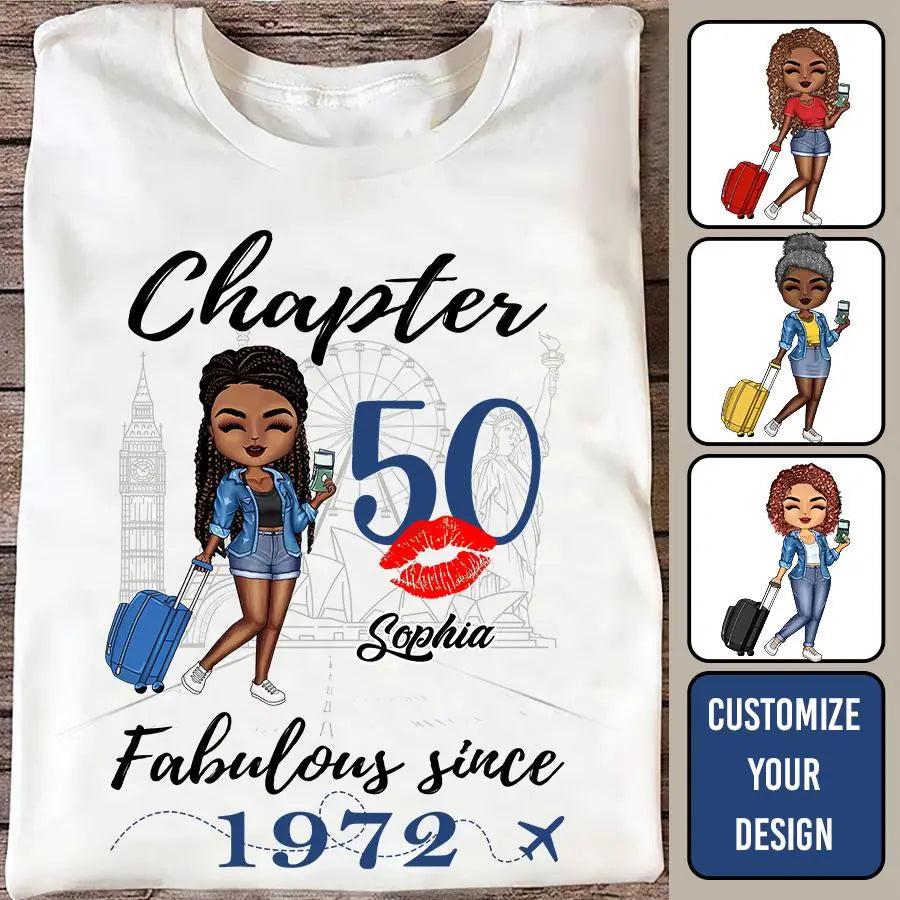 50th Birthday Shirts, Custom Birthday Shirts, Turning 50 Shirt, Gifts For Women Turning 50, 50 And Fabulous Shirt, 1972 Shirt, 50th Birthday Shirts For Her