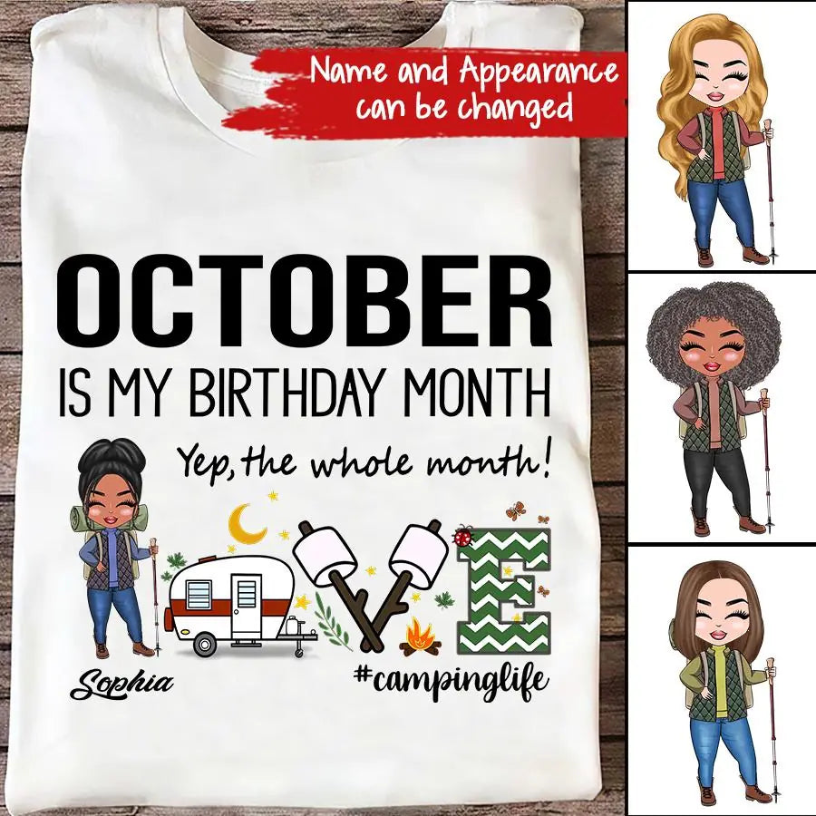 October Birthday Shirt, Custom Birthday Shirt, Queens are Born In October, October Birthday Shirts For Woman, October Birthday Gifts