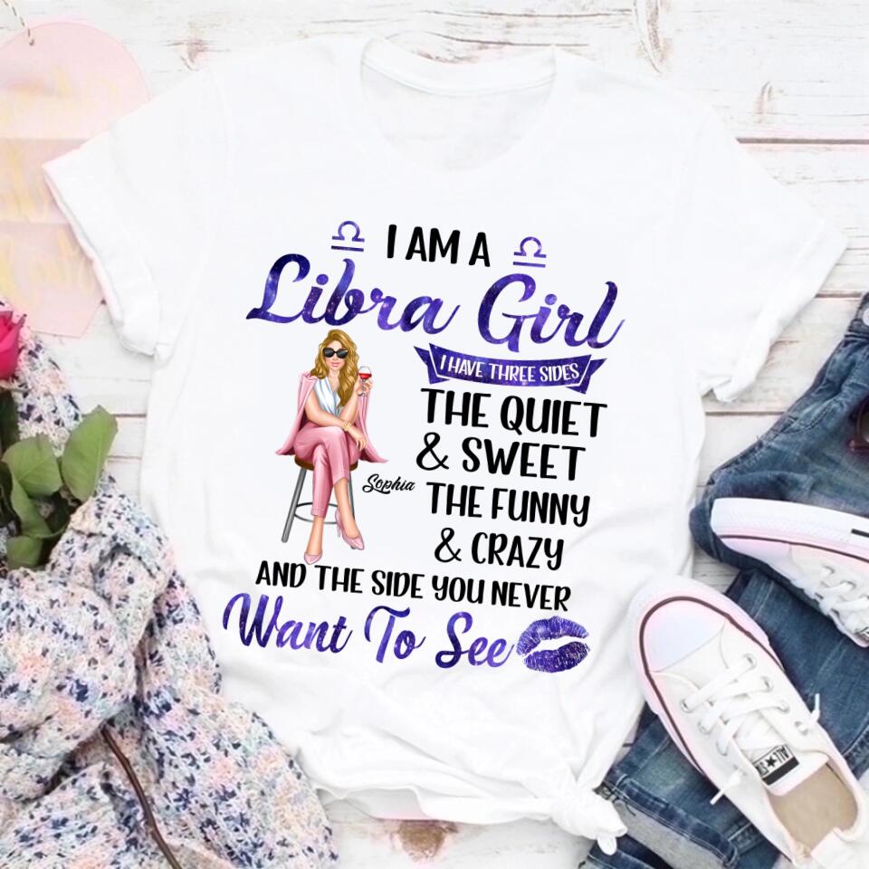 Custom Birthday Shirt, Libra Zodiac t shirt, Libra Birthday shirt, Libra t shirts for ladies, Libra queen t shirt, Libra Queen Birthday Shirt