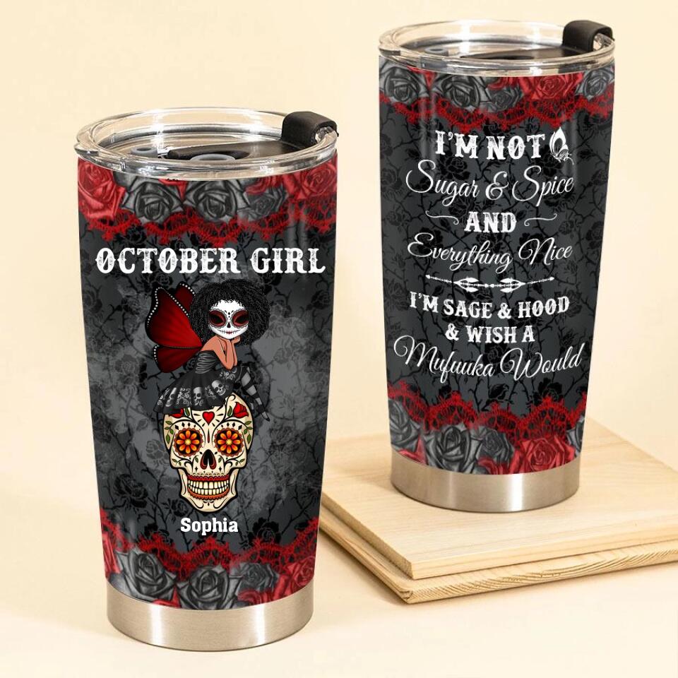 Personalized tumblers, Birthday Tumbler, Birthdays in October, October birthday gifts for her