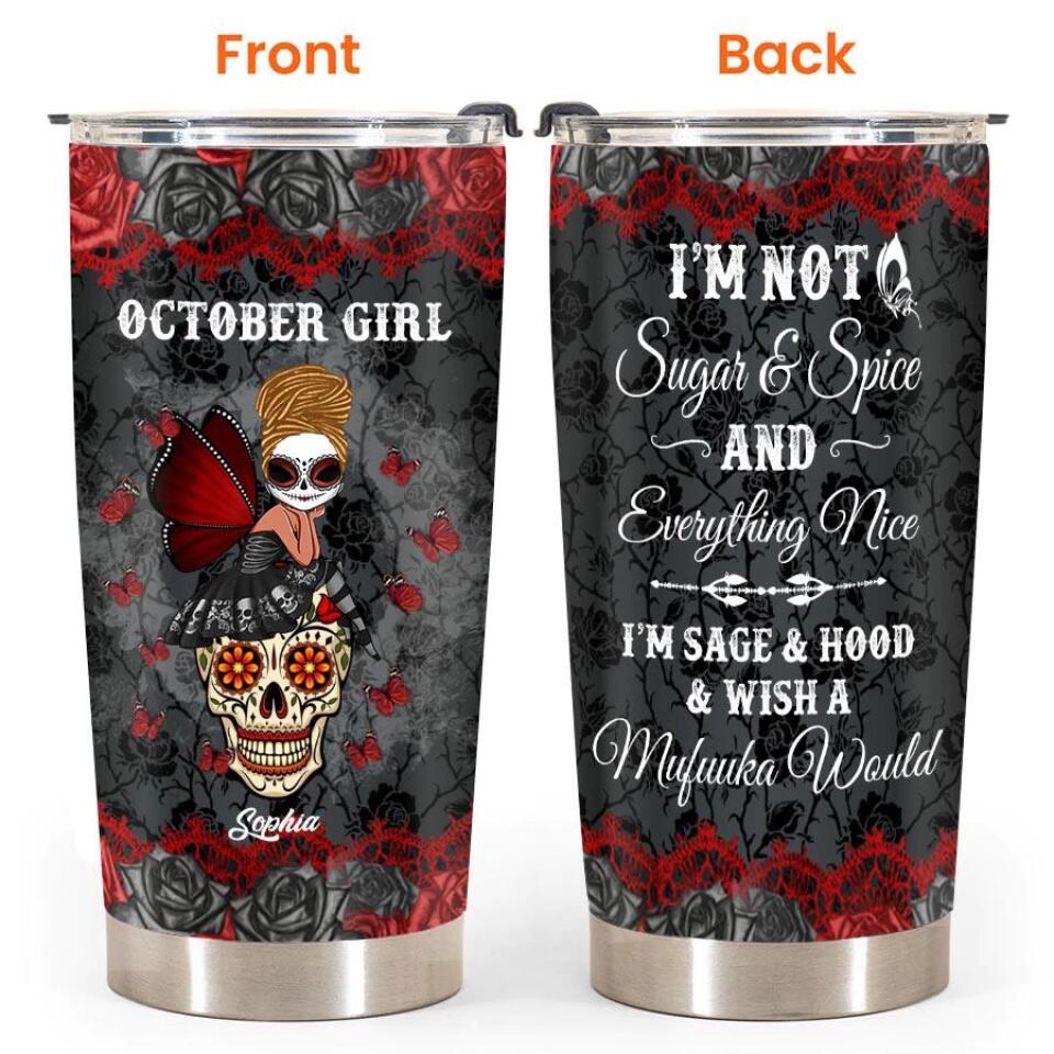 Personalized tumblers, Birthday Tumbler, Birthdays in October, October birthday gifts for her