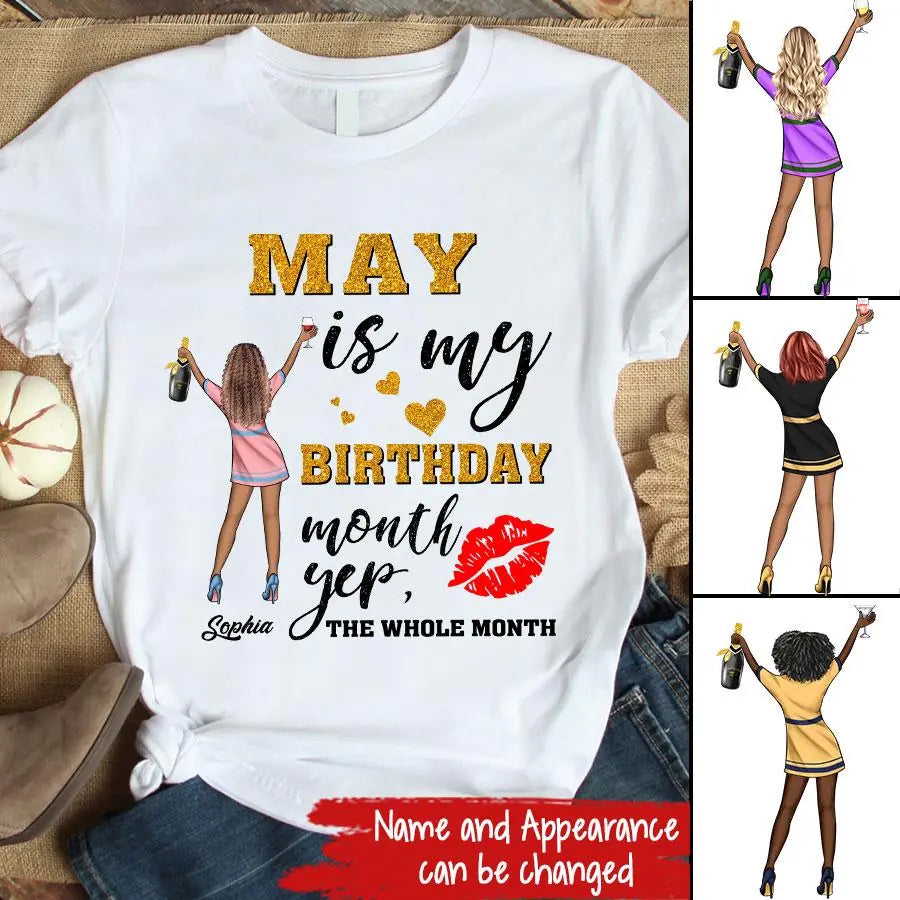 May Birthday Shirt, Custom Birthday Shirt, Queens Born In  May, May Birthday Gifts,  May Birthday Gifts