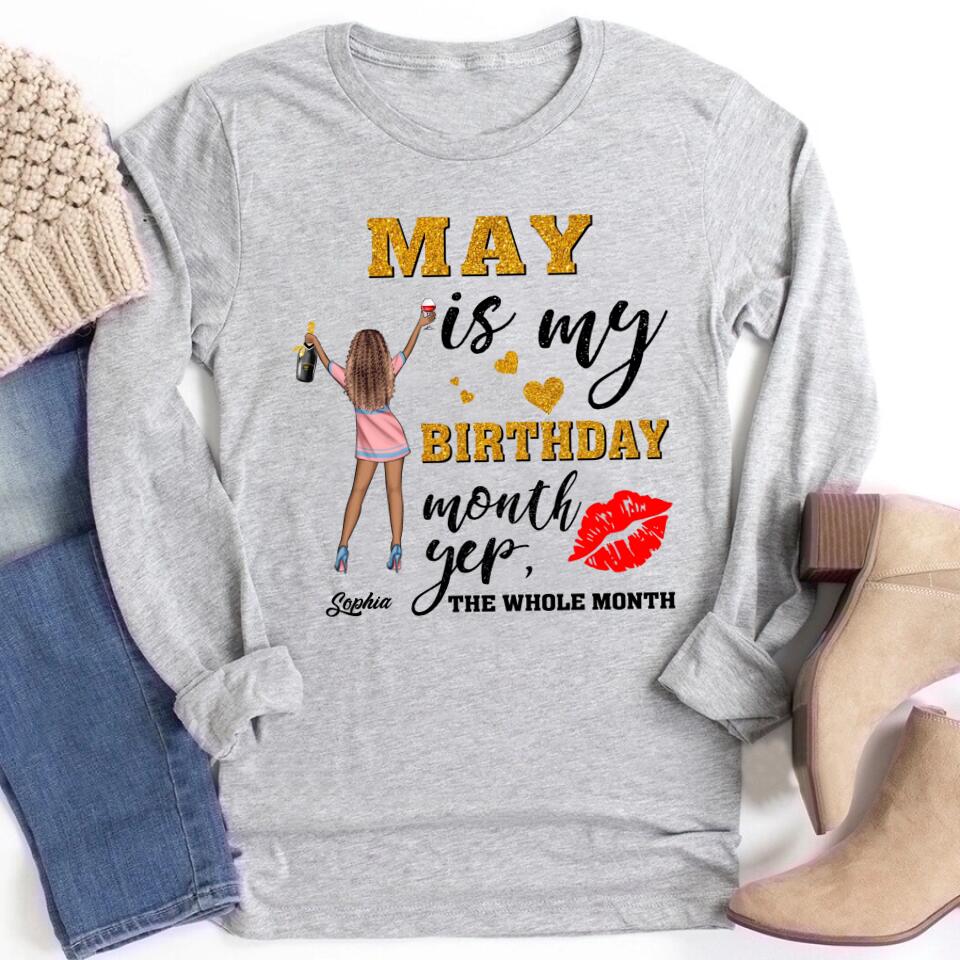 May Birthday Shirt, Custom Birthday Shirt, Queens Born In  May, May Birthday Gifts,  May Birthday Gifts