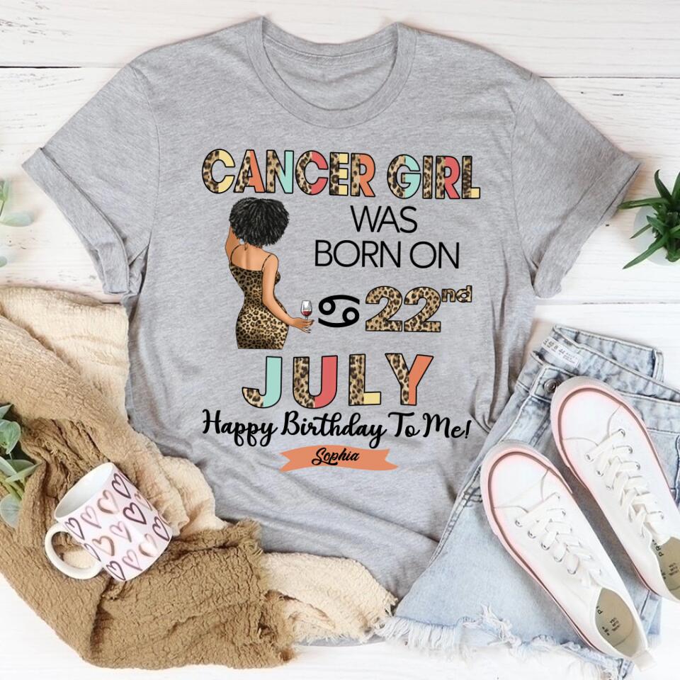 Custom Birthday Shirt, Cancer Zodiac t shirt, Cancer  Birthday shirt, Cancer  t shirts for ladies, Cancer  queen t shirt, Cancer  Queen Birthday shirt