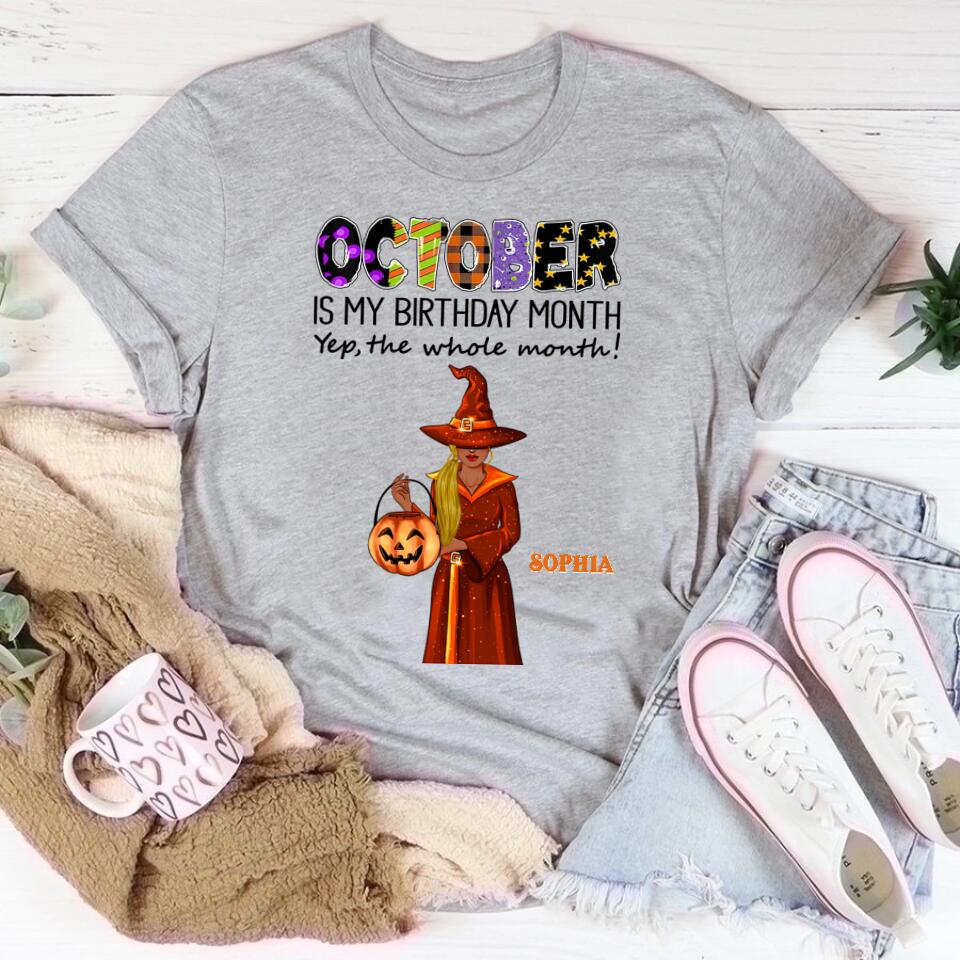 October Birthday Shirt, Custom Birthday Shirt, Queens are Born In October, October Birthday Shirts For Woman, October Birthday Gifts