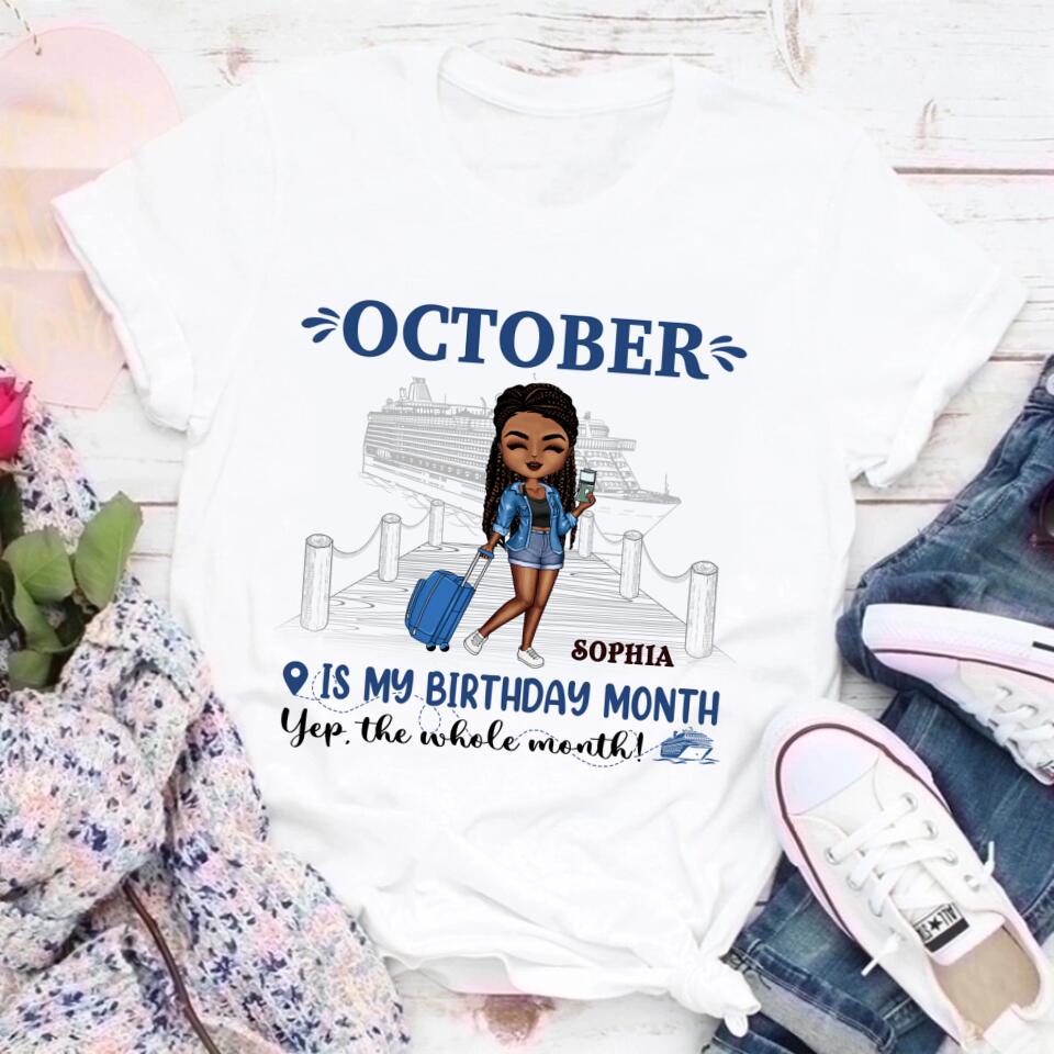 October Birthday Shirt, Custom Birthday Shirt, Queens are Born In October, October Birthday Shirts For Woman, October Birthday Gifts