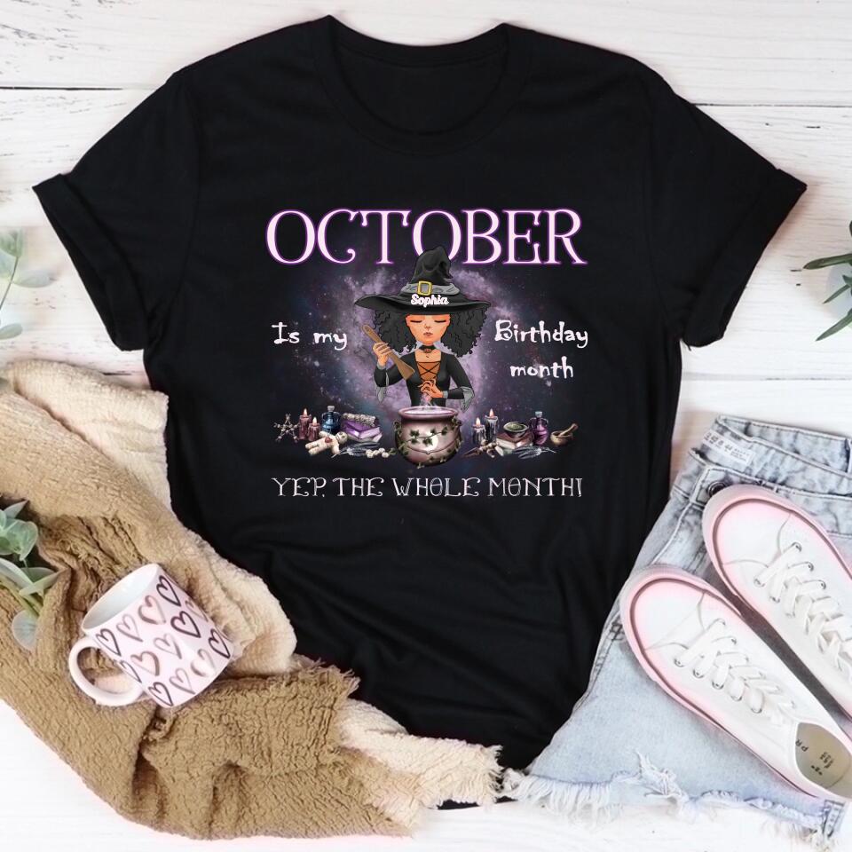 October Birthday Shirt, Custom Birthday Shirt, Queens Born In October, October Birthday Shirts For Woman, October Birthday Gifts