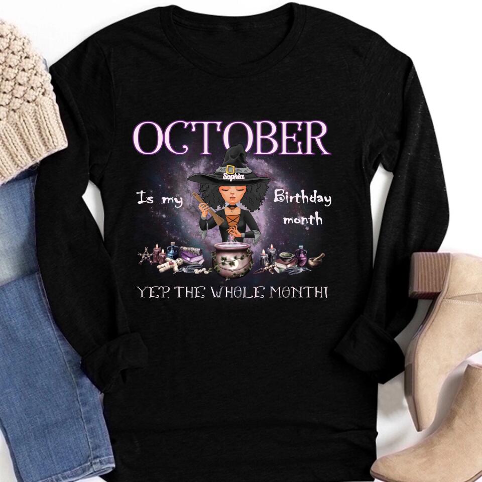 October Birthday Shirt, Custom Birthday Shirt, Queens Born In October, October Birthday Shirts For Woman, October Birthday Gifts