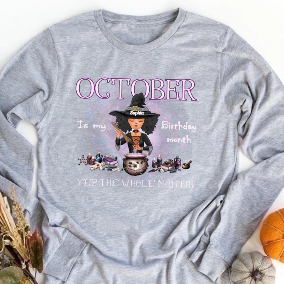 October Birthday Shirt, Custom Birthday Shirt, Queens Born In October, October Birthday Shirts For Woman, October Birthday Gifts
