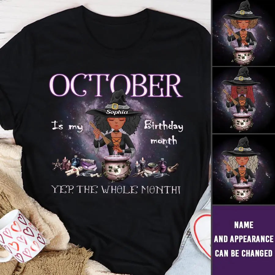 October Birthday Shirt, Custom Birthday Shirt, Queens Born In October, October Birthday Shirts For Woman, October Birthday Gifts