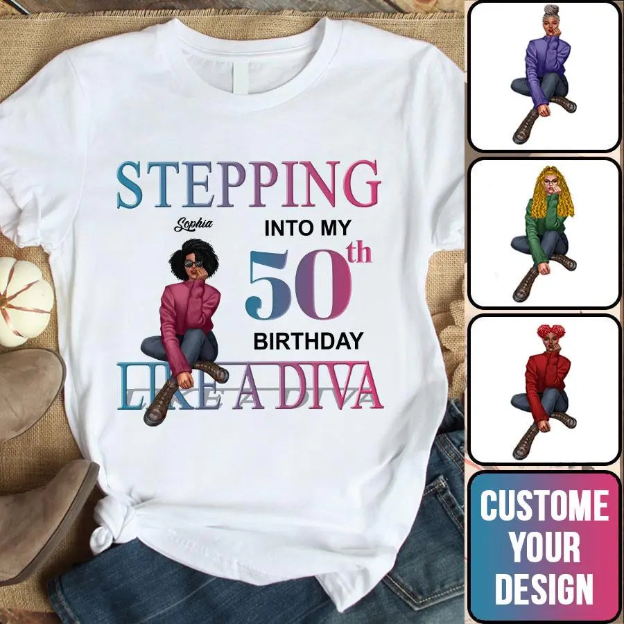 50th Birthday Shirts, Custom Birthday Shirts, Turning 50 Shirt, Gifts For Women Turning 50, 50 And Fabulous Shirt, 1972 Shirt, 50th Birthday Shirts For Her