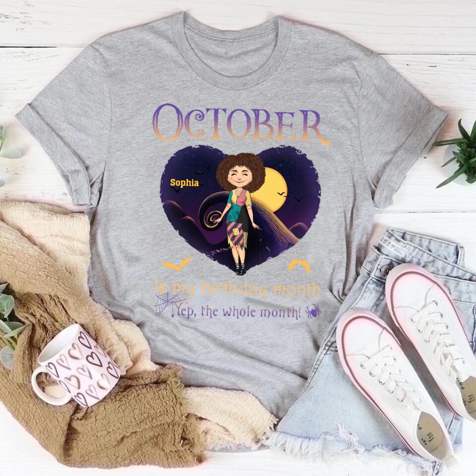 October Birthday Shirt, Custom Birthday Shirt, Queens Born In October, October Birthday Shirts For Woman, October Birthday Gifts