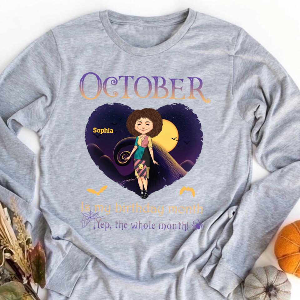 October Birthday Shirt, Custom Birthday Shirt, Queens Born In October, October Birthday Shirts For Woman, October Birthday Gifts