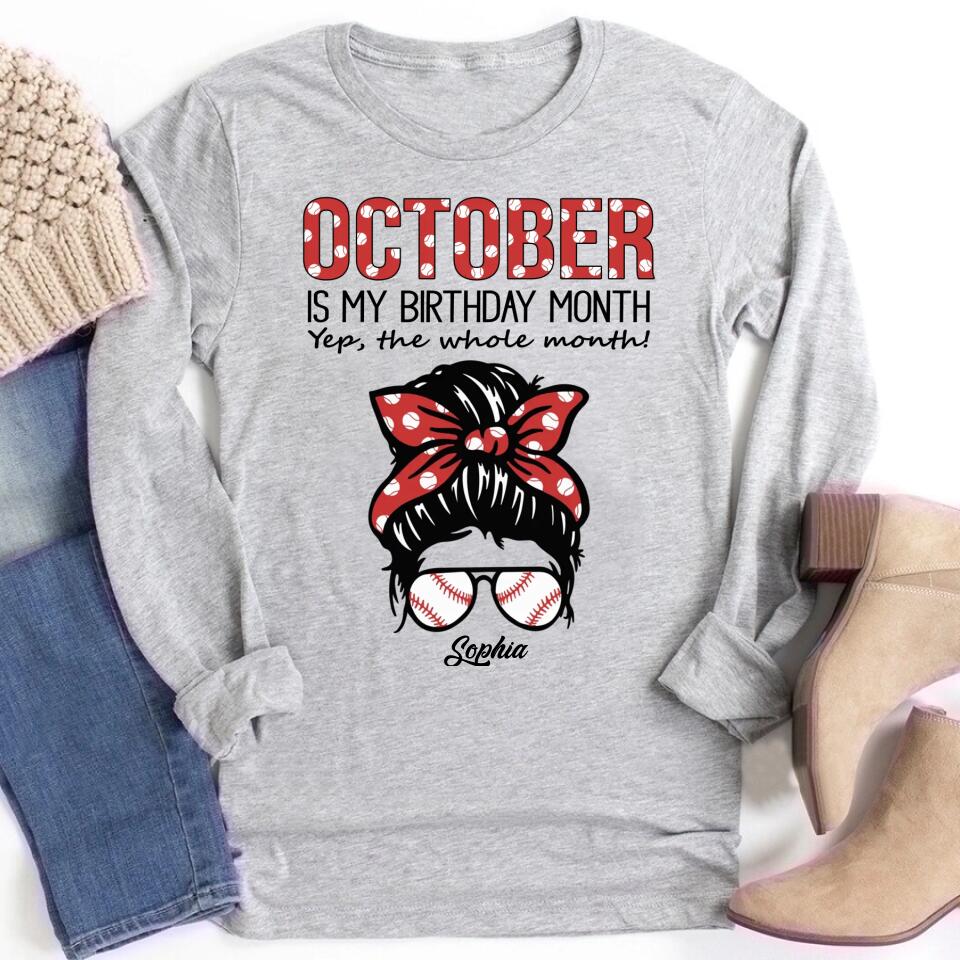 October Birthday Shirt, Custom Birthday Shirt, Queens are Born In October, October Birthday Shirts For Woman, October Birthday Gifts