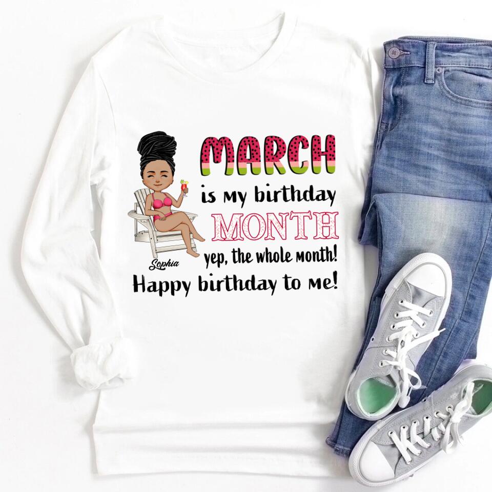 March Birthday Shirt, Custom Birthday Shirt, Queens are Born In March, March Birthday Shirts For Woman, March Birthday Gifts