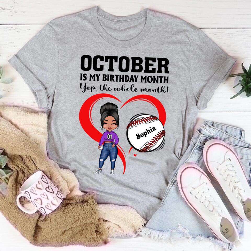 October Birthday Shirt, Custom Birthday Shirt, Queens are Born In October, October Birthday Shirts For Woman, October Birthday Gifts