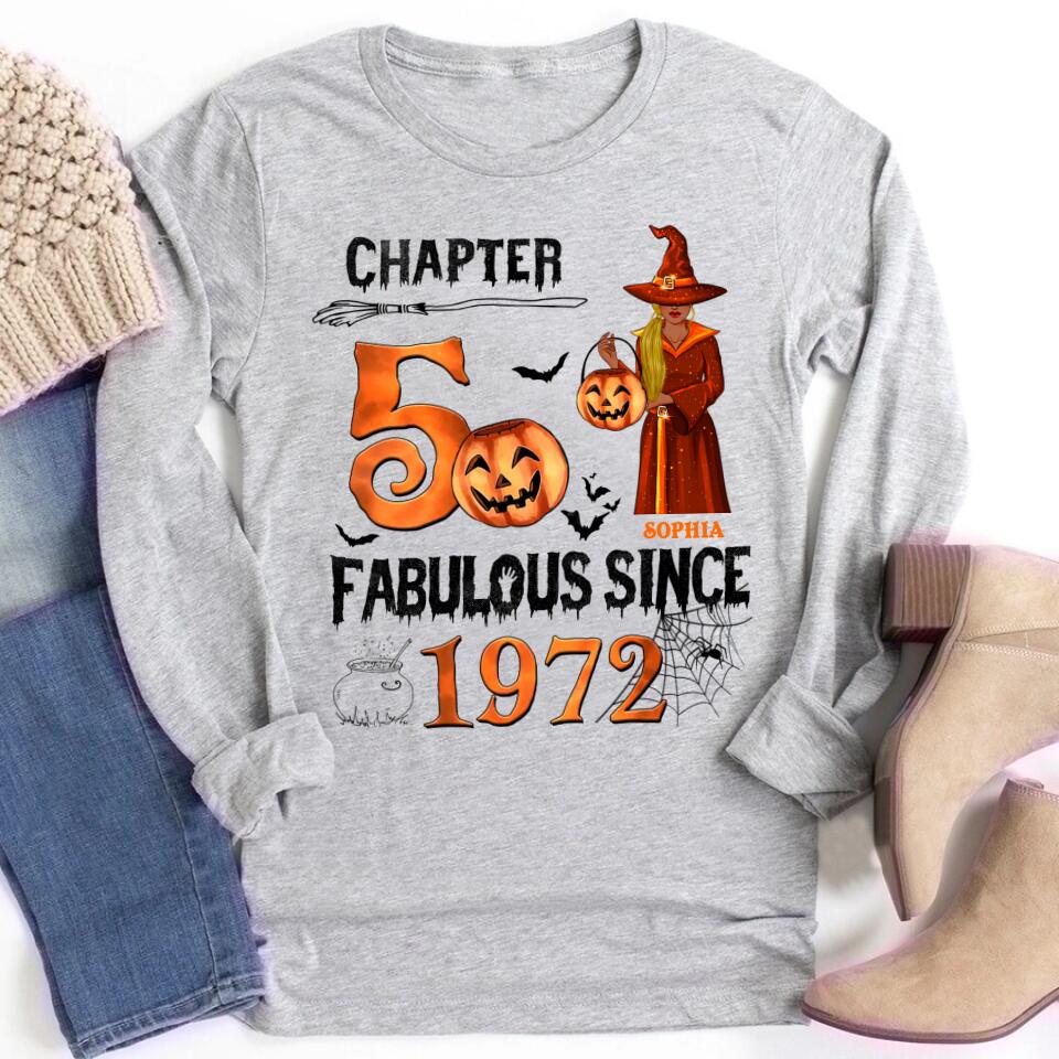 50th Birthday Shirts, Custom Birthday Shirts, Turning 50 Shirt, Gifts For Women Turning 50, 50 And Fabulous Shirt, 1972 Shirt, 50th Birthday Shirts For Her