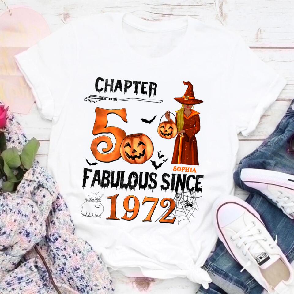 50th Birthday Shirts, Custom Birthday Shirts, Turning 50 Shirt, Gifts For Women Turning 50, 50 And Fabulous Shirt, 1972 Shirt, 50th Birthday Shirts For Her