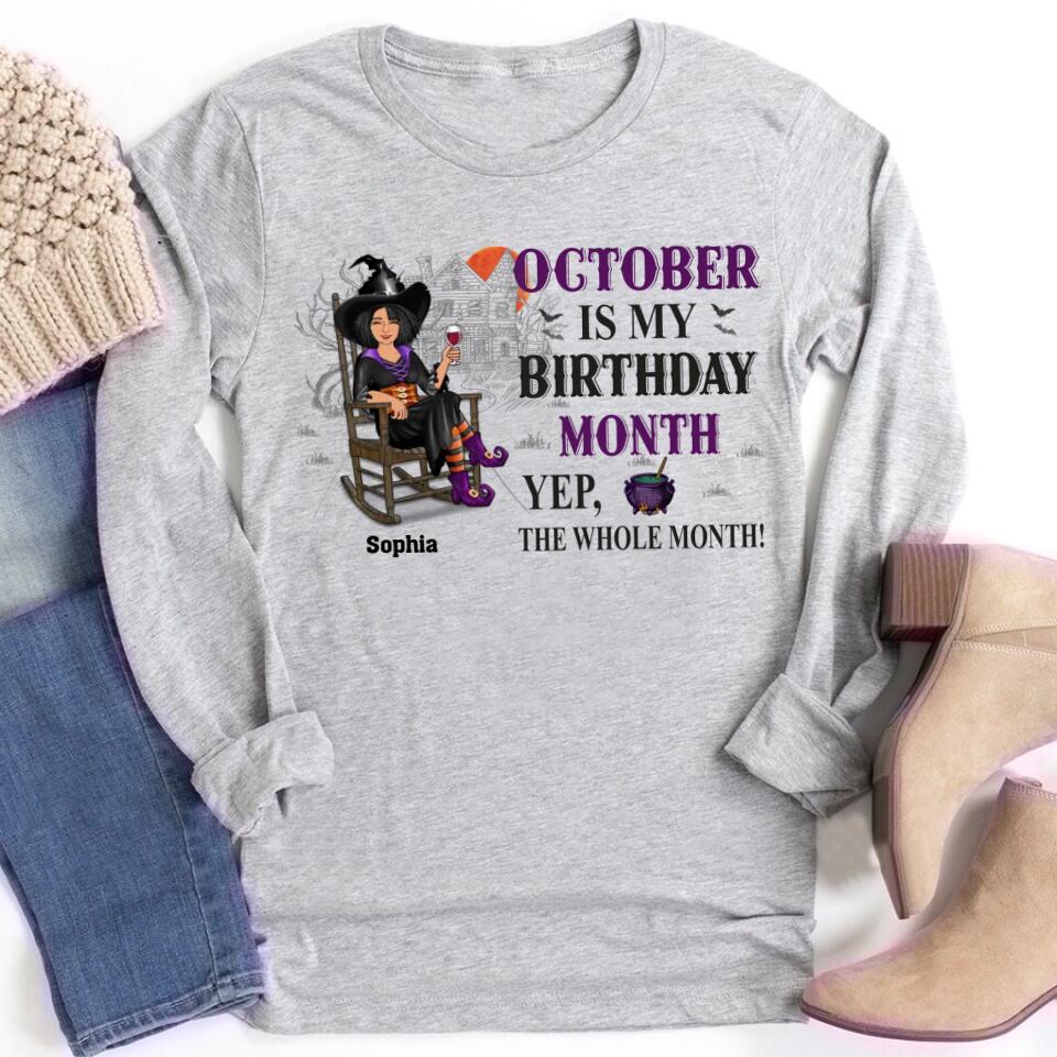 October Birthday Shirt, Custom Birthday Shirt, Queens are Born In October, October Birthday Shirts For Woman, October Birthday Gifts