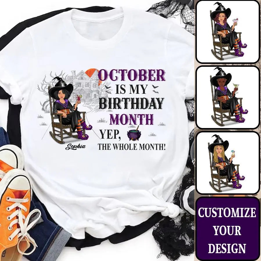 October Birthday Shirt, Custom Birthday Shirt, Queens are Born In October, October Birthday Shirts For Woman, October Birthday Gifts