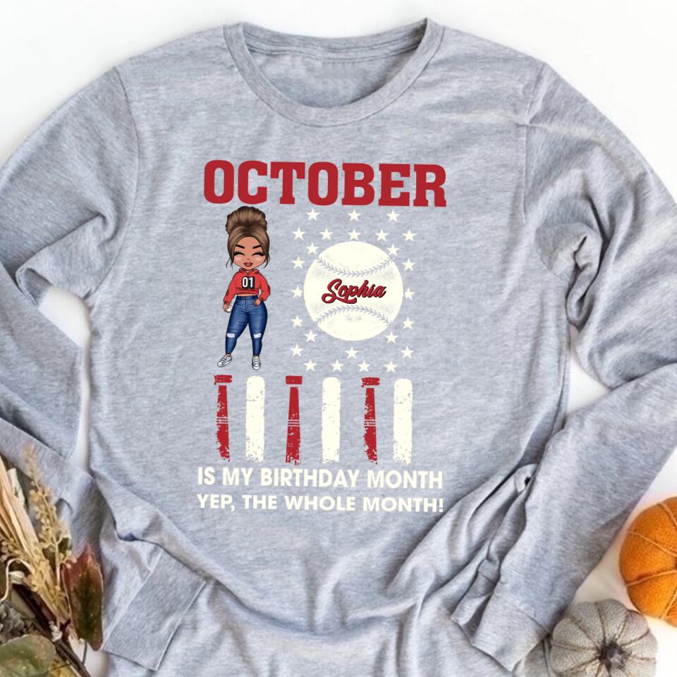 October Birthday Shirt, Custom Birthday Shirt, Queens Are Born In October, October Birthday Shirts For Woman, October Birthday Gifts