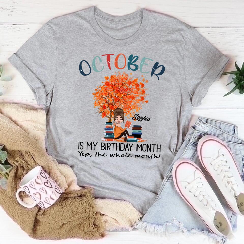 October Birthday Shirt, Custom Birthday Shirt, Queens are Born In October, October Birthday Shirts For Woman, October Birthday Gifts