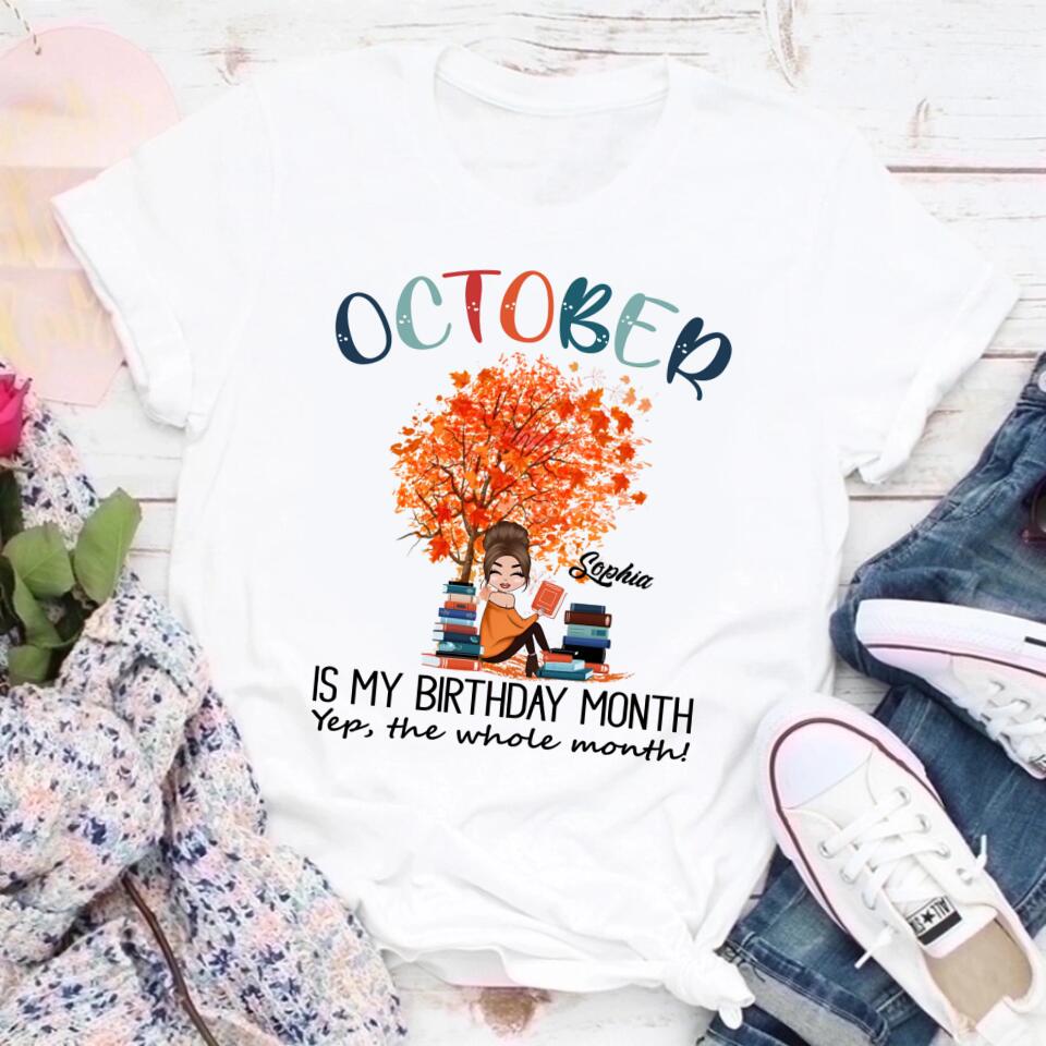 October Birthday Shirt, Custom Birthday Shirt, Queens are Born In October, October Birthday Shirts For Woman, October Birthday Gifts