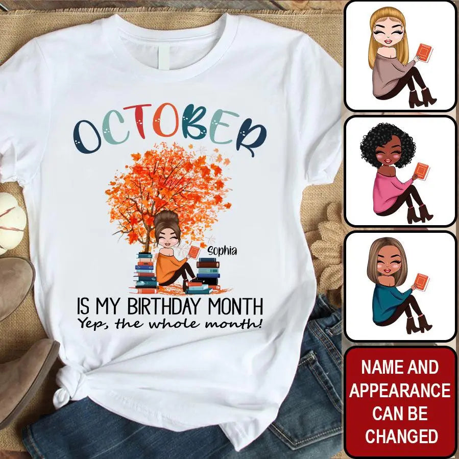 October Birthday Shirt, Custom Birthday Shirt, Queens are Born In October, October Birthday Shirts For Woman, October Birthday Gifts