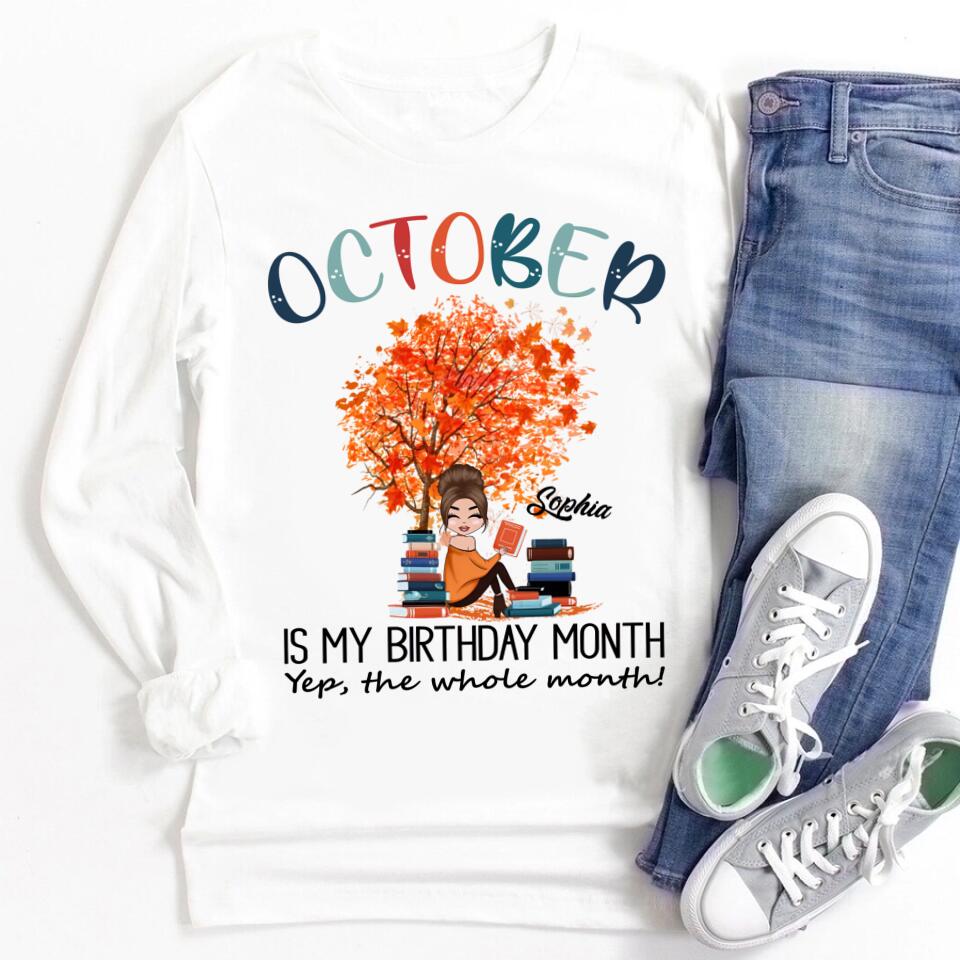 October Birthday Shirt, Custom Birthday Shirt, Queens are Born In October, October Birthday Shirts For Woman, October Birthday Gifts