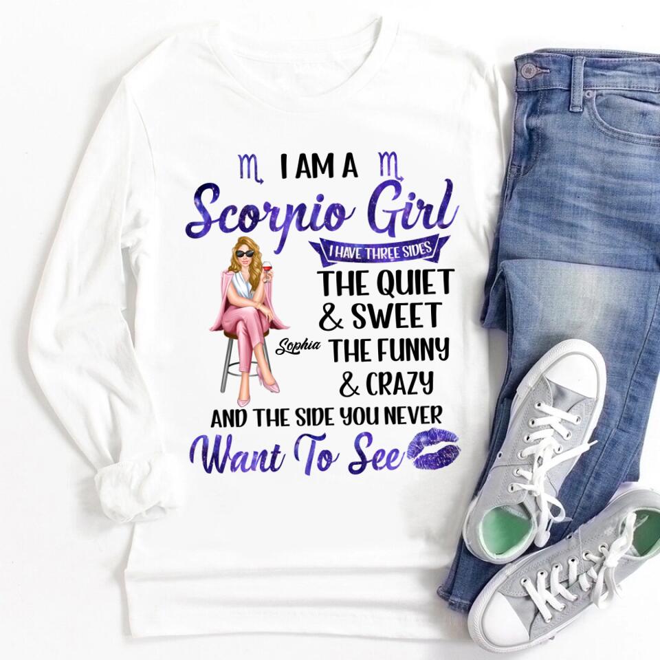 Custom Birthday Shirt, Scorpio Zodiac t shirt, Scorpio Birthday shirt, Scorpio t shirts for ladies, Scorpio queen t shirt, Scorpio Queen Birthday shirt