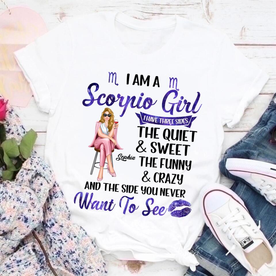 Custom Birthday Shirt, Scorpio Zodiac t shirt, Scorpio Birthday shirt, Scorpio t shirts for ladies, Scorpio queen t shirt, Scorpio Queen Birthday shirt
