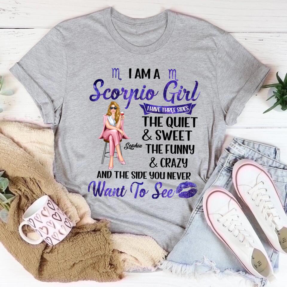 Custom Birthday Shirt, Scorpio Zodiac t shirt, Scorpio Birthday shirt, Scorpio t shirts for ladies, Scorpio queen t shirt, Scorpio Queen Birthday shirt