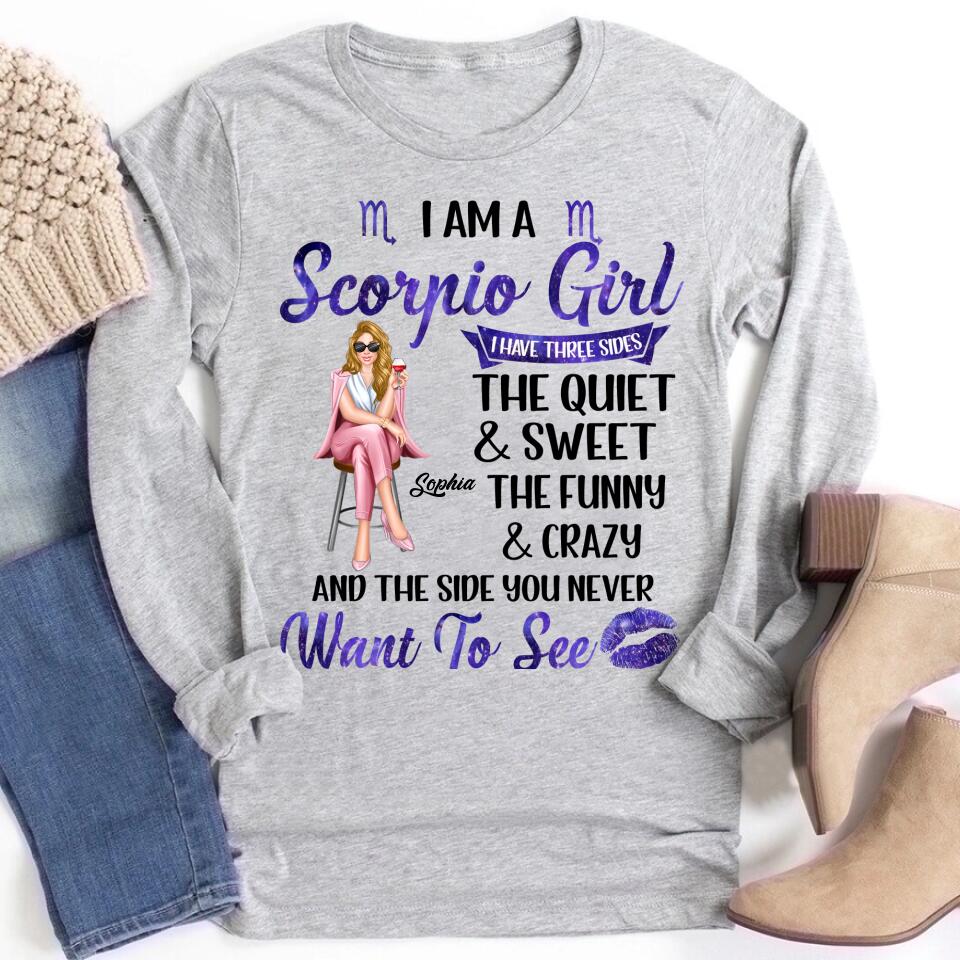 Custom Birthday Shirt, Scorpio Zodiac t shirt, Scorpio Birthday shirt, Scorpio t shirts for ladies, Scorpio queen t shirt, Scorpio Queen Birthday shirt
