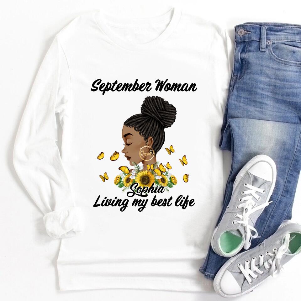 September Birthday Shirt, Custom Birthday Shirt, Queens are Born In September, September Birthday Shirts For Woman, September Birthday Gifts