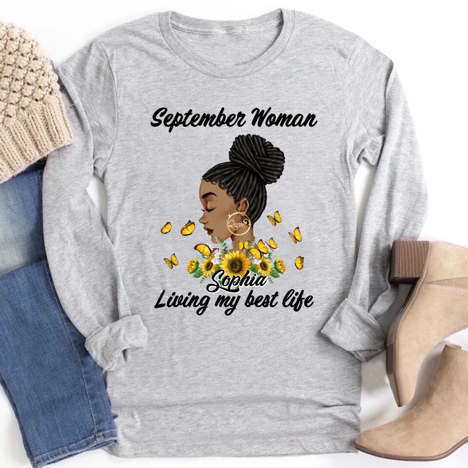 September Birthday Shirt, Custom Birthday Shirt, Queens are Born In September, September Birthday Shirts For Woman, September Birthday Gifts