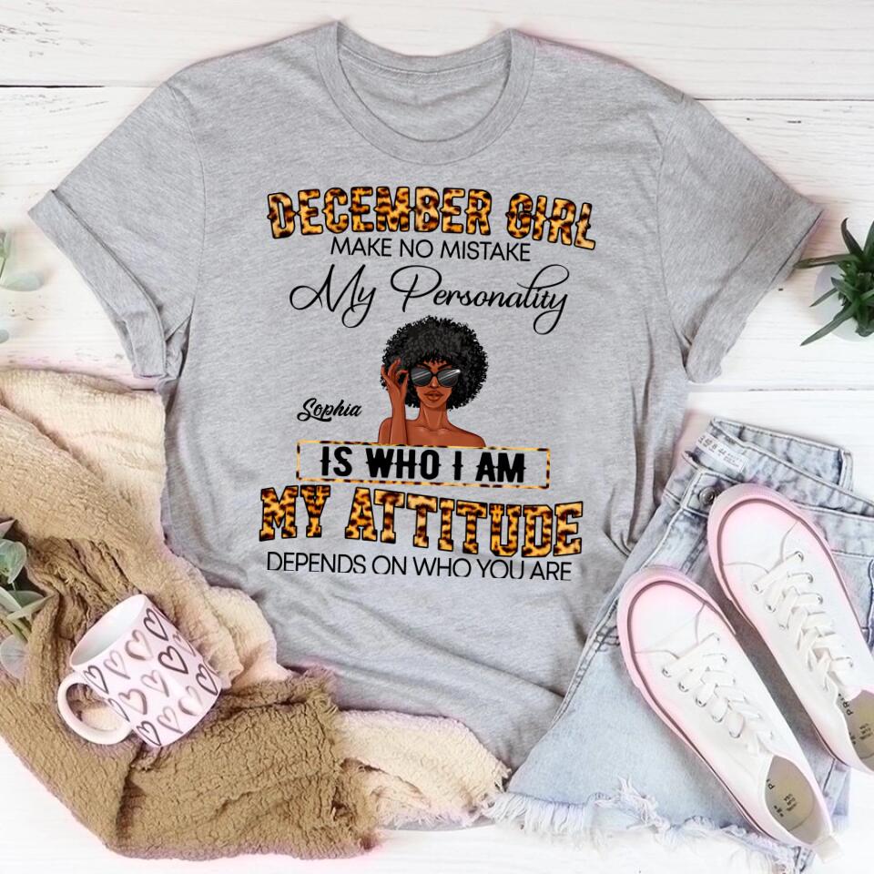Custom December Birthday Shirt For Woman, Queens Are Born In December Gifts, Melanin Afro Woman Shirt, Black Girl Tee, Afro Queen Gift