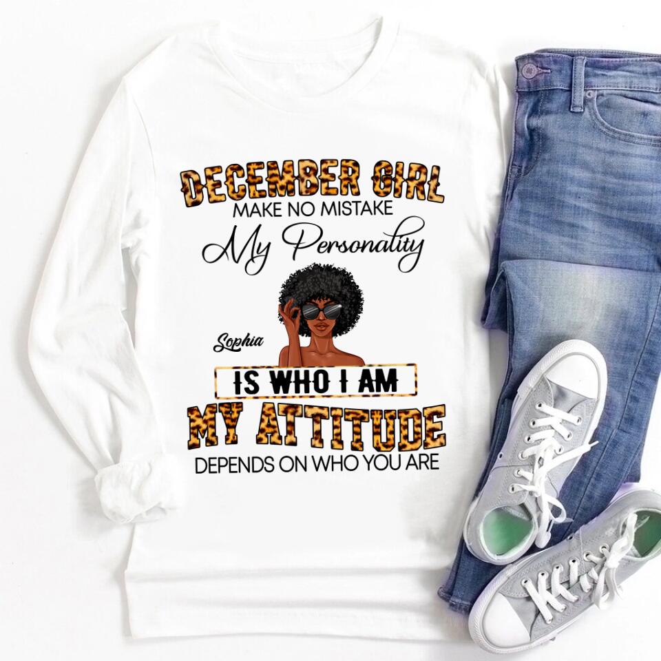 Custom December Birthday Shirt For Woman, Queens Are Born In December Gifts, Melanin Afro Woman Shirt, Black Girl Tee, Afro Queen Gift