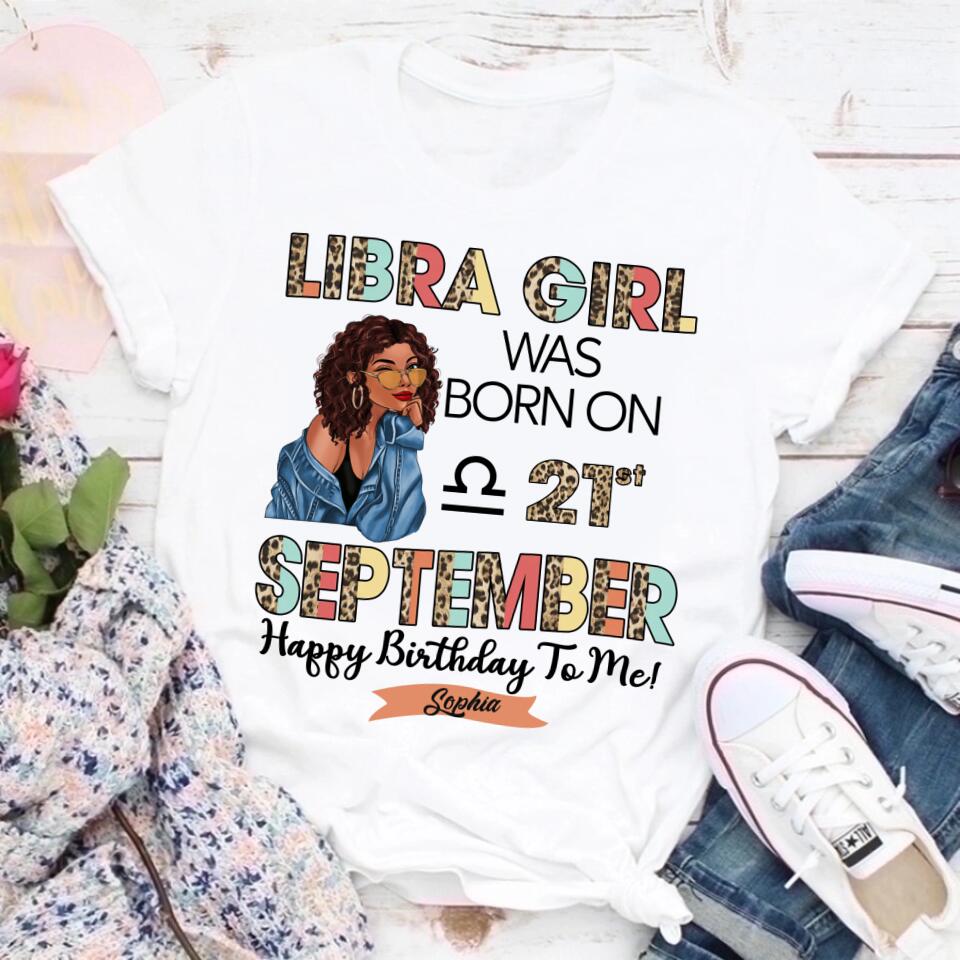 Custom Birthday Shirt, Libra Zodiac t shirt, Libra Birthday shirt, Libra t shirts for ladies, Libra queen t shirt, Libra Queen Birthday shirt