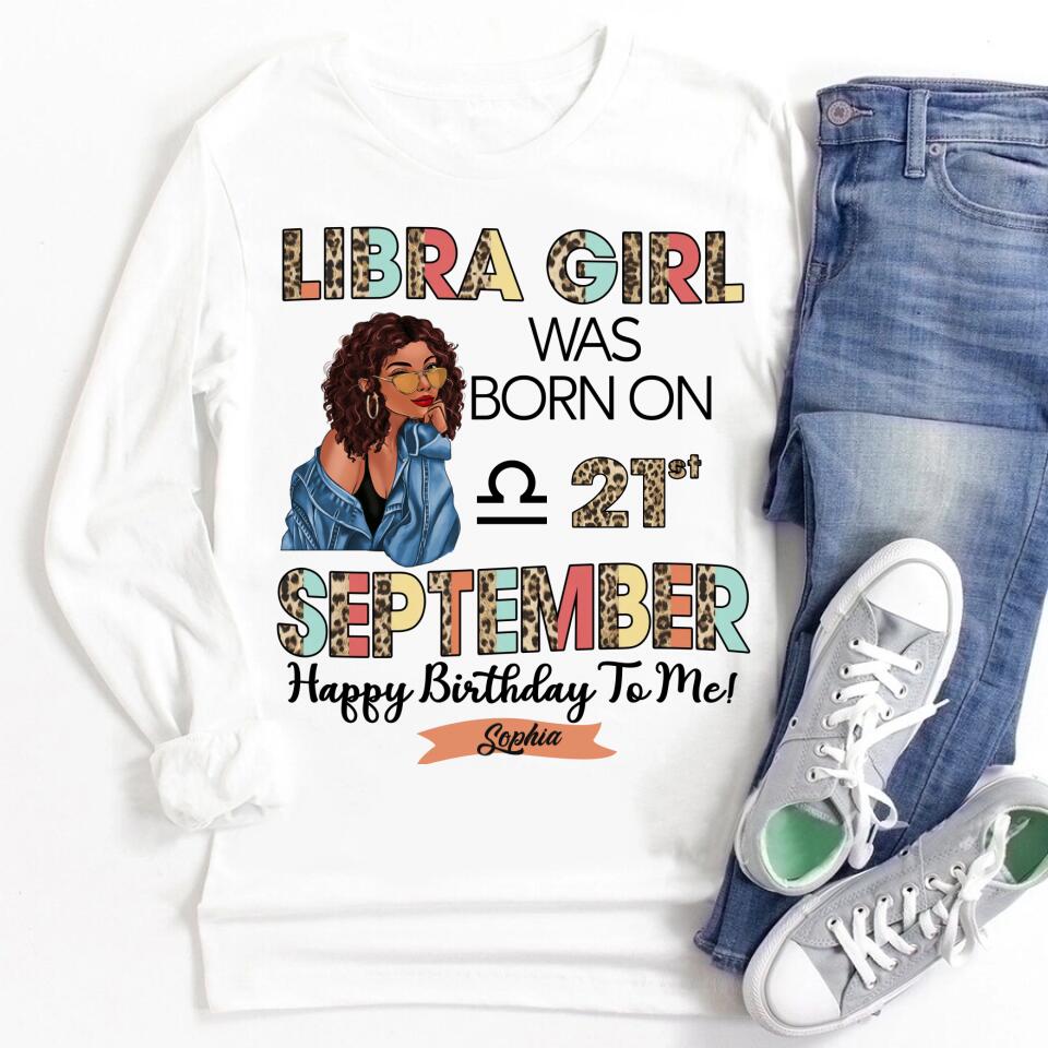 Custom Birthday Shirt, Libra Zodiac t shirt, Libra Birthday shirt, Libra t shirts for ladies, Libra queen t shirt, Libra Queen Birthday shirt