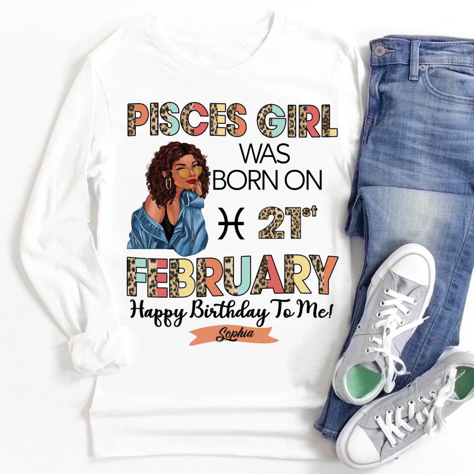 Custom Birthday Shirt, Pisces Zodiac t shirt, Pisces Birthday shirt, Pisces t shirts for ladies, Pisces queen t shirt, Pisces Queen Birthday shirt