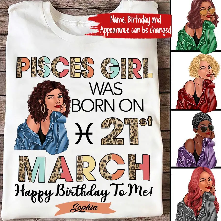 Custom Birthday Shirt, Pisces Zodiac t shirt, Pisces Birthday shirt, Pisces t shirts for ladies, Pisces queen t shirt, Pisces Queen Birthday shirt