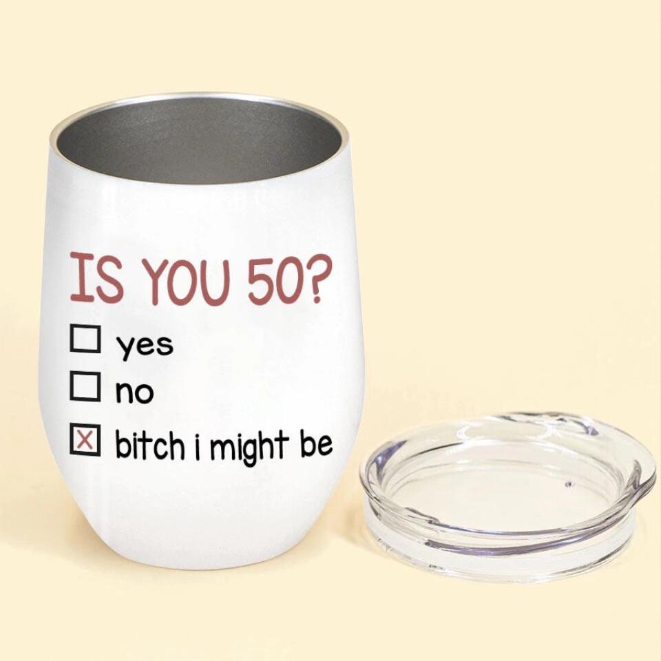 Personalized 50th Birthday Gifts, Fifty Tumbler, Personalized Wine Tumbler - 1972 50th Birthday Wine Tumbler, 50th Gift Ideas For Her